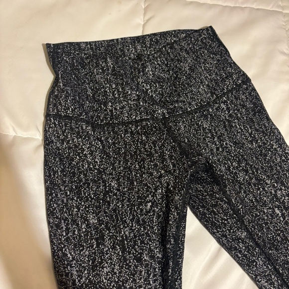 Lululemon Wunder Under High Rise Gray Speckled Leggings Size 8 - Picture 5 of 8